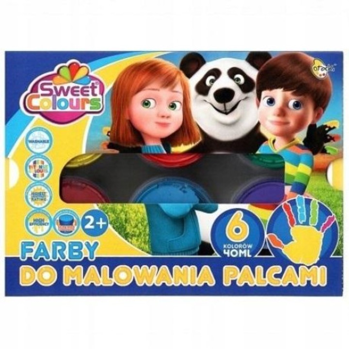 Akvarell készlet, Sweet Colours, 6 szín, 40ml, Többszínű