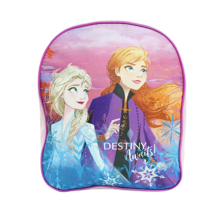 Frozen Ana és Elsa hátizsák világoslila 30x26x10 cm