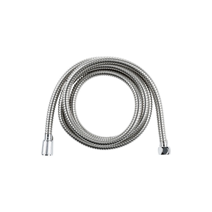 Furtun cada si dus Livarno, 2m, racord standard, inox