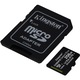 Карта памет 1TECH Kingston Canvas Select Plus, MicroSDXC 256GB, Class 10 UHS-I, Черен