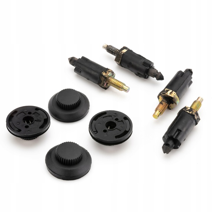 10 darabos rögzítőkapocs készlet, Citroen 2.0 HDi motorburkolathoz, műanyag, fekete