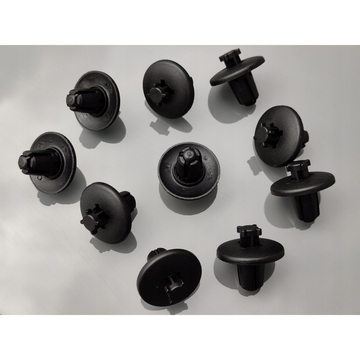 10 db rögzítőkapocs készlet, Peugeot 307, 407, 406, 607 modellekhez, kerékjárati ívhez, műanyag, fekete