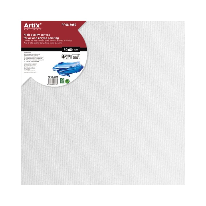 Panza pictura 280g pe sasiu de 1,5cm Artix PP98, 50x50 cm