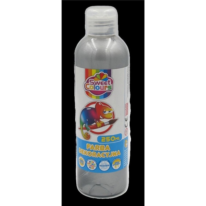 Dekoratív festék, Sweet colours, 250 ml, Ezüst
