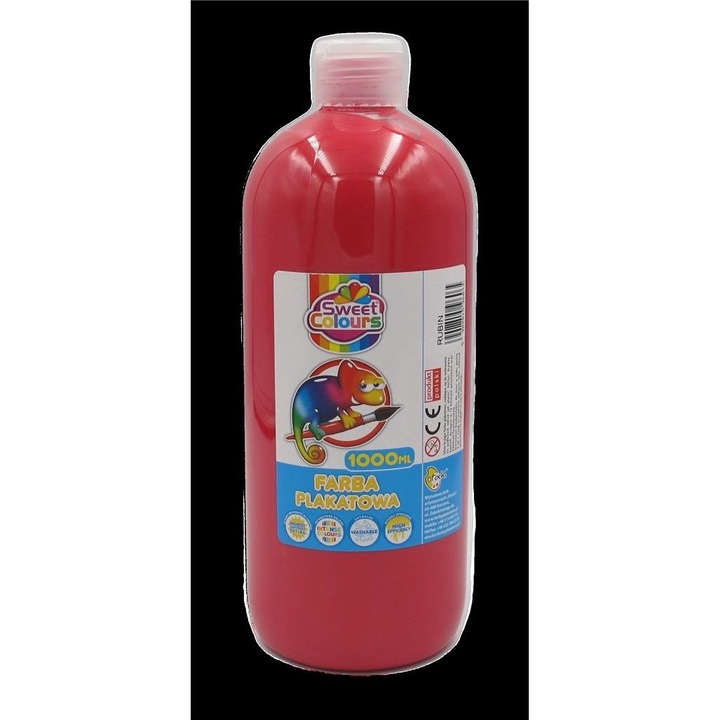 Vopsea acuarela, Sweet colours, 1000 ml, Rosu