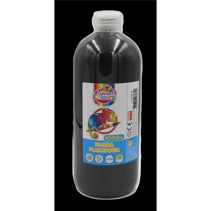 Vopsea acuarela, Sweet colours, 1000 ml, Negru