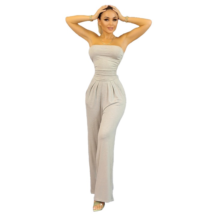 Női overál, WildFashion, 225865, poliészter, szürke, SM INTL