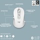Комплект Logitech Wireless Signature Slim MK950, 2.4GHz&Bluetooth, Easy-Switch, Flow, Бял
