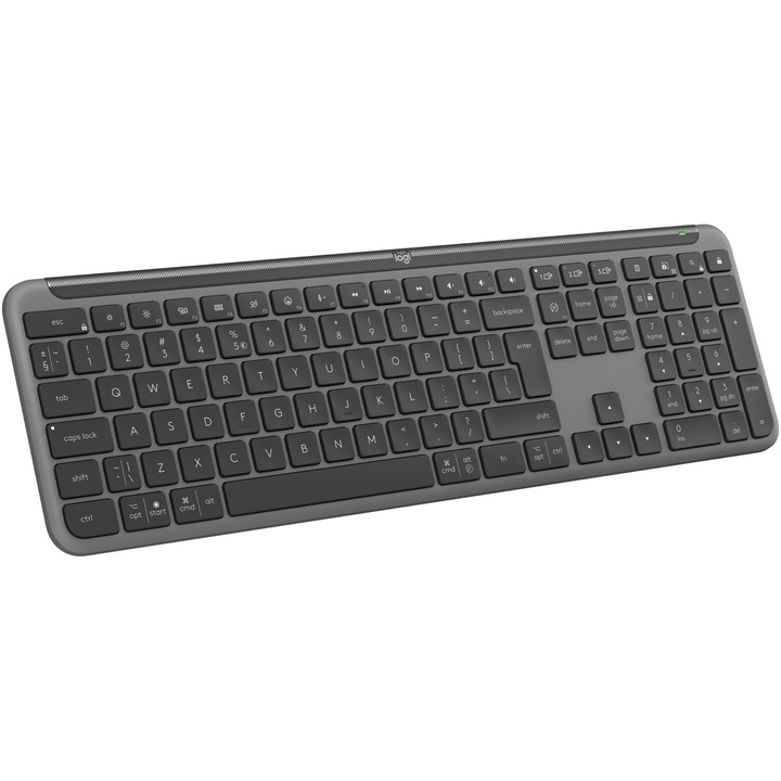 Безжична клавиатура Logitech Signature Slim K950, 2.4GHz&Bluetooh, Черен