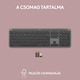 Logitech Signature Slim K950 vezeték nélküli billentyűzet, Grafitszürke, US