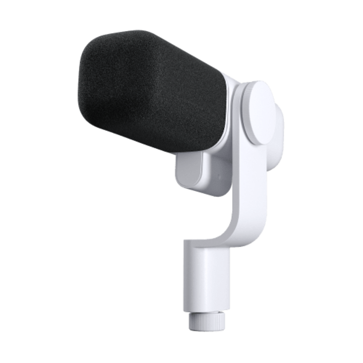 Logitech G Yeti Studio Активен динамичен XLR радио и телевизионен микрофон с технология ClearAmp, цвят почти бял