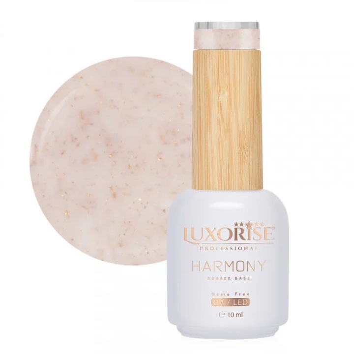 Гумена основа Hema Free LUXORISE- Rose Sparkle 10 мл