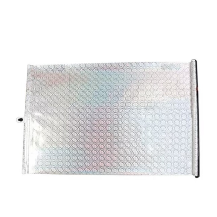 Behúzható roló, napernyő típusú, fényvisszaverő, ezüst, tapadókorongos rögzítés, otthonra vagy autóra 58 cm x 125 cm, BZRSH®