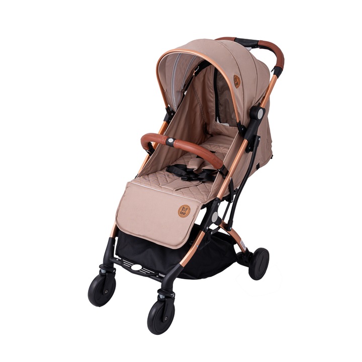 Carucior sport usor S-16 BUF BOOF 0- 36 luni 180 grade inclinare deplasabil ca troler in varianta pliata, Oxford Khaki