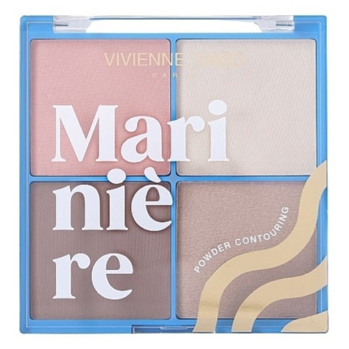 Marineriere Vivienne Sabo № 01 палитра за контуриране на лице с пудра
