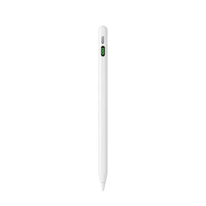 Stylus, Infloo Razuitor Capacitiv, Baterie 165 mAh, Durata Functionare pana la 9 ore, Incarcare Rapida USB, Compatibil Cu Dispozitive Touchscreen, Greutate 16 g, Alb