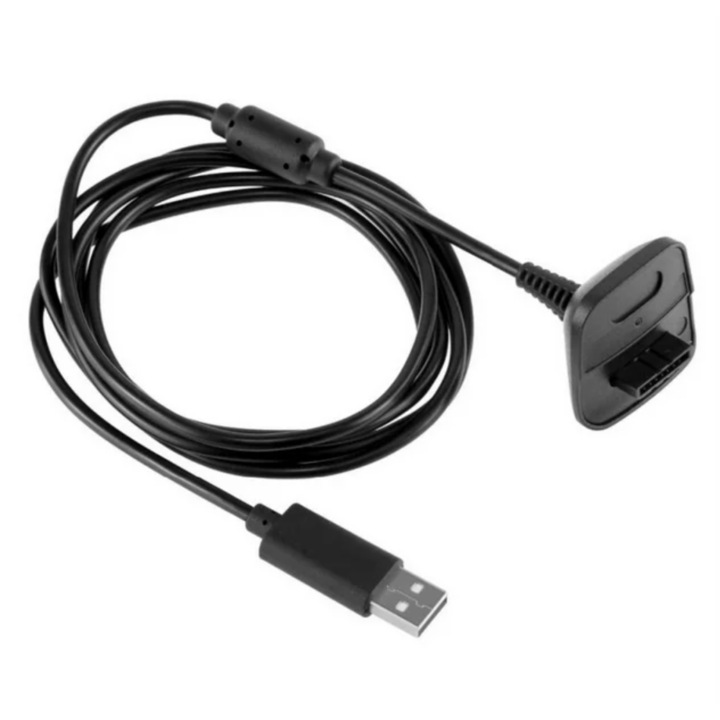 Adapter XBOX 360-hoz, Zola, kábel kompatibilis minden típusú vezeték nélküli gamepaddal, hossza 150 cm, fekete