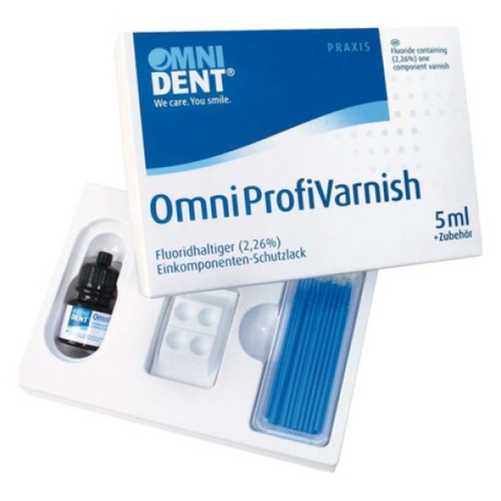 Lac protector dentar monocomponent cu fluor, Omni ProfiVarnish, 5 ml