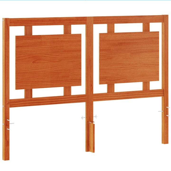 Tablie de pat vidaXL, maro ceruit, 135 cm, lemn masiv de pin 6.1 kg 844210