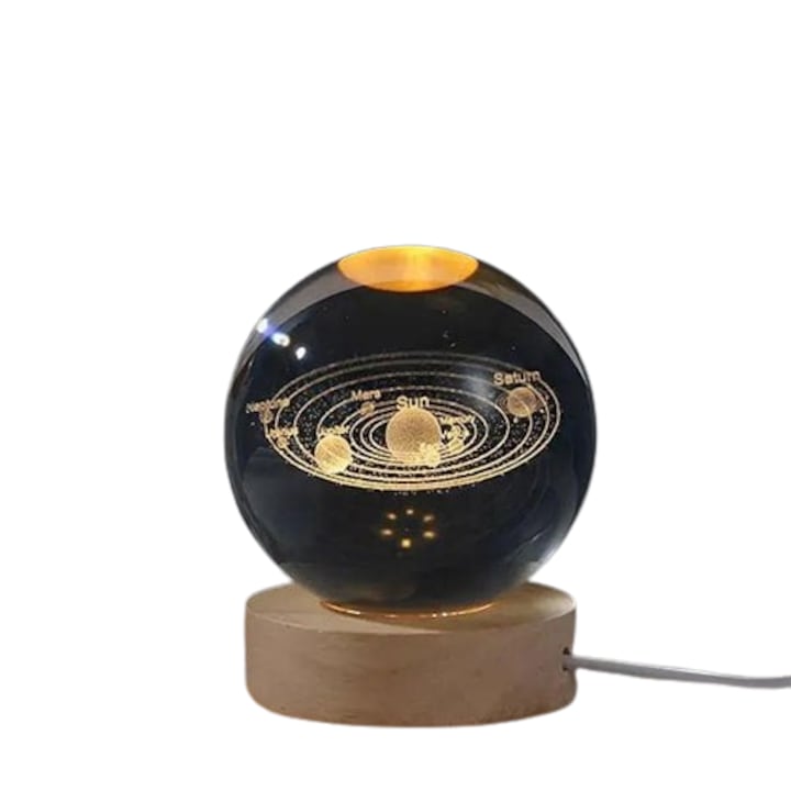 LED gömb éjjeli lámpa, Lumaball - Naprendszer