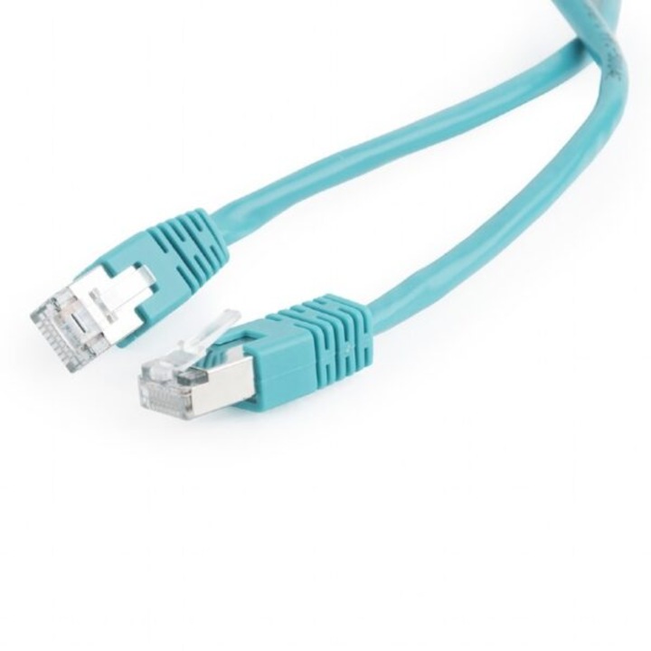 Kábel Internet FTP hálózat, zöld, Ethernet Cat5e, 0,5 m hosszú