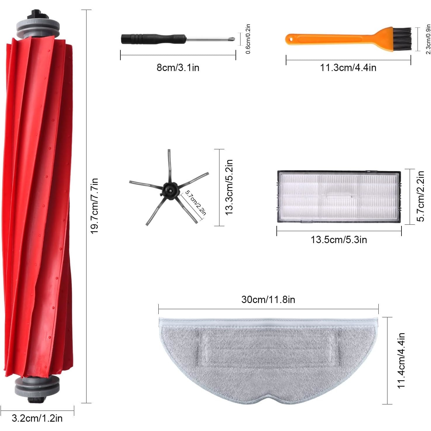 10 Sacchetti Polvere Per Xiaomi Roborock T7S, T7S Plus, S7, S7 Plus - Ricambio - 3