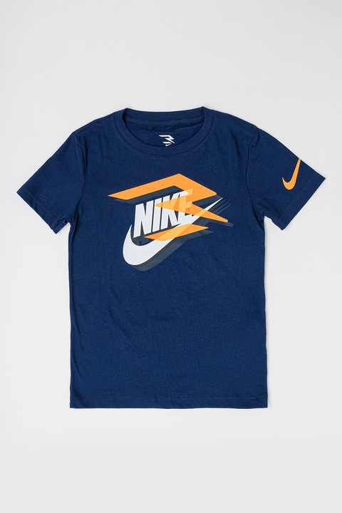 Nike, Tricou cu decolteu la baza gatului Mash Up 2.0, Bleumarin