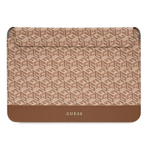 Husa 16 inch "GCube Stripes", Maro - Protectie Slim, Stil Modern