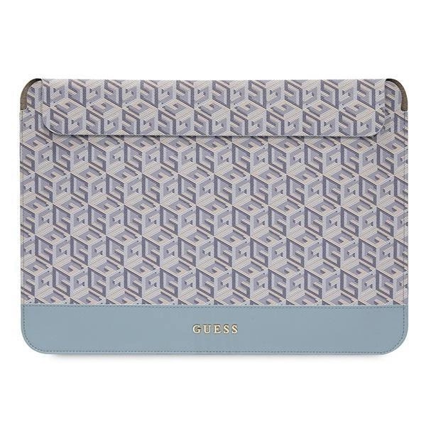 Husa Guess GCube Stripes compatibila cu laptop 16 inch Blue