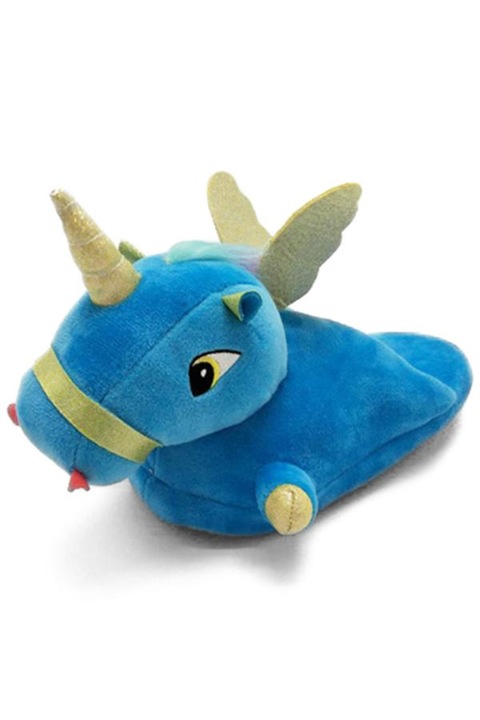 Papuci de casa dama WildFashion, 171072, Poliester, 36 EU, Albastru