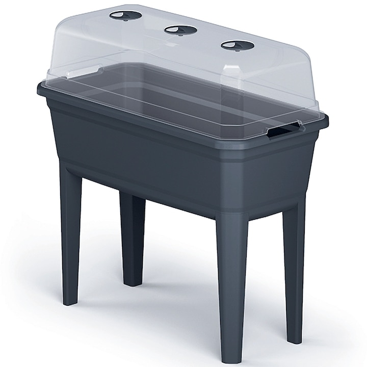 Műanyag platform lábakon 74,6 cm, nabbi, IPE750, antracit