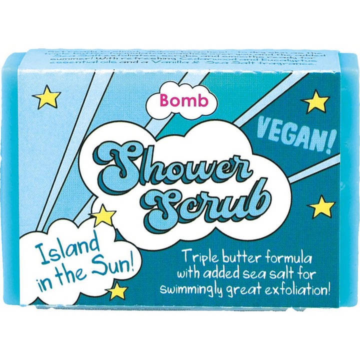Island in The Sun hámlasztó tusfürdő, Bomb Cosmetics, 200 g
