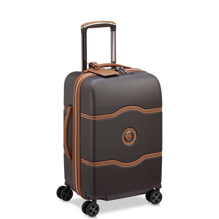 Куфар, Delsey, Chatelet Air 2.0, поликарбонат, твърд корпус, Кафяв, 38L