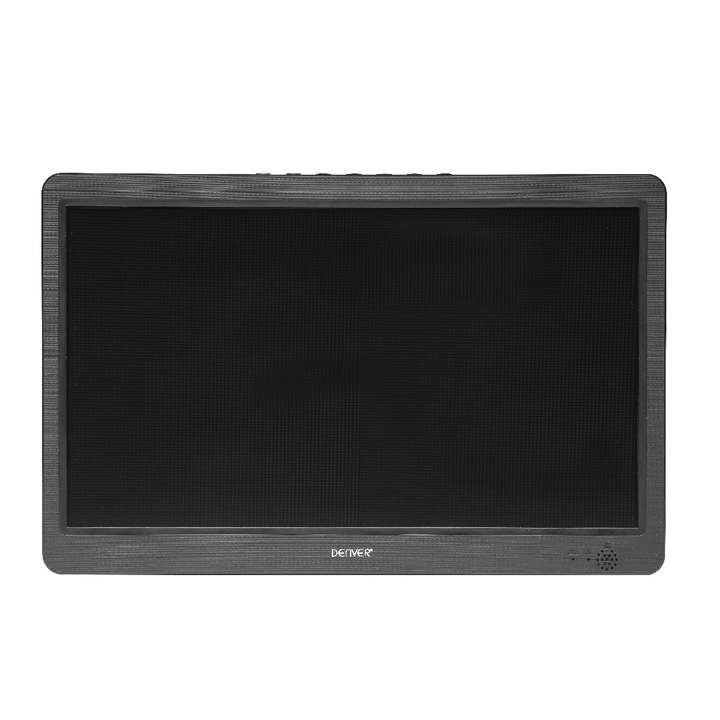 Televizor portabil LED DENVER LED-1033, 10.1 inch, rezolutie 1024x600, tuner DVB-T2, HDMI, baterie reincarcabila, 24.5x2.5x15.8cm