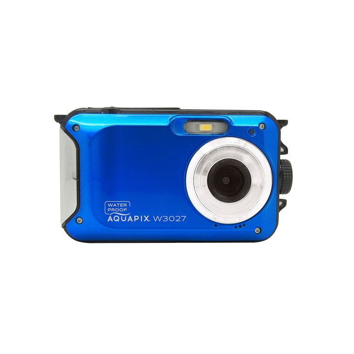 Подводна камера EasyPix Aquapix W3027, 30MP, 4x цифрово увеличение, синя, 105x63x24mm