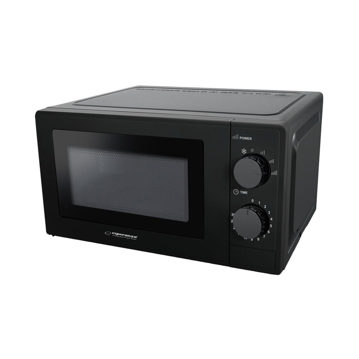 Cuptor cu microunde EKO011K, 1100W, 20L, Negru