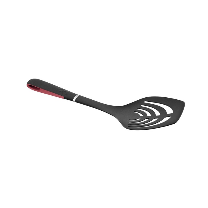 Spatula de bucatarie Jata AC5, maner ergonomic, rezistenta la caldura, nylon, negru