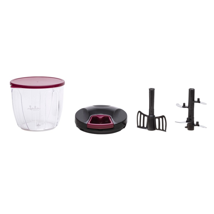 Mini blender electric, wireless, cu 6 lame din otel inoxidabil, portabil, putere 40 W, roz