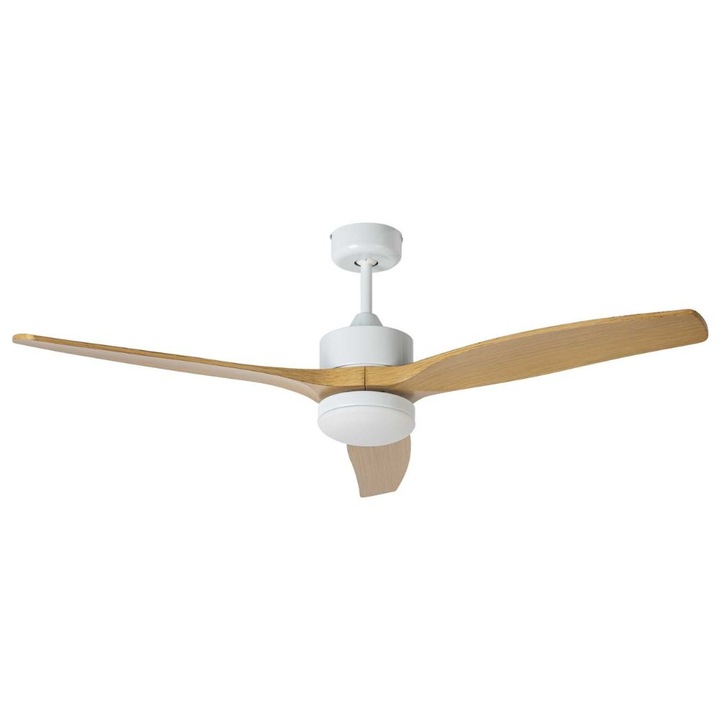 Вентилатор за таван Jata JVTE4232, 64 W, 6 скорости, LED осветление, Таймер, Дистанционно управление, Бял