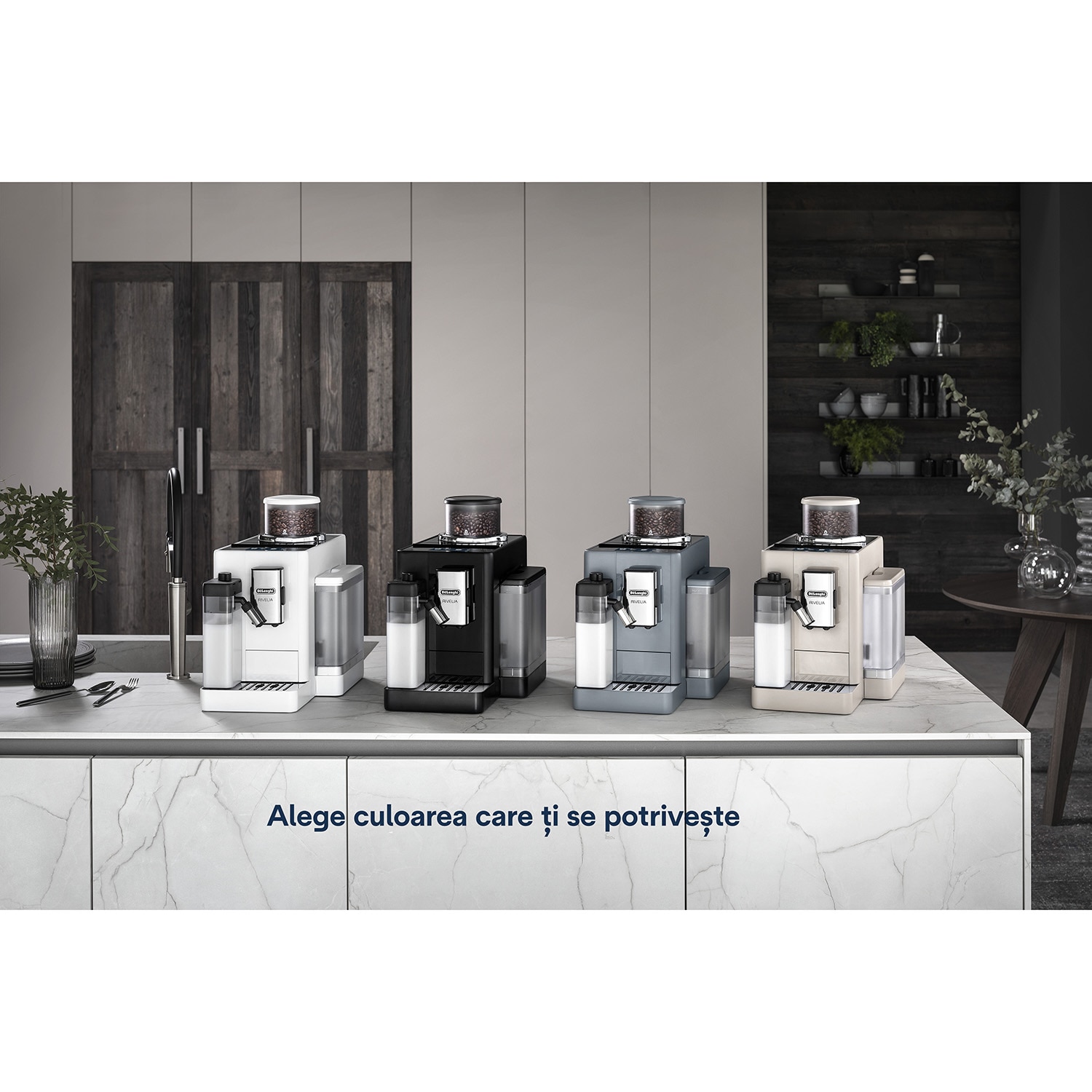 Espressor automat De’Longhi Rivelia EXAM440.55.BG, 18 bauturi, 2 ...