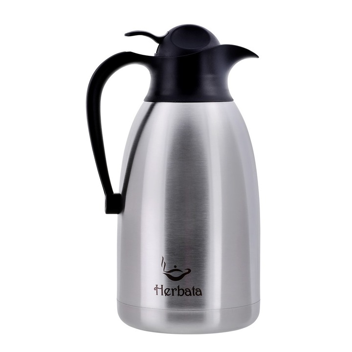 Termosz Promis, rozsdamentes acél, teanyomat, 2,0l