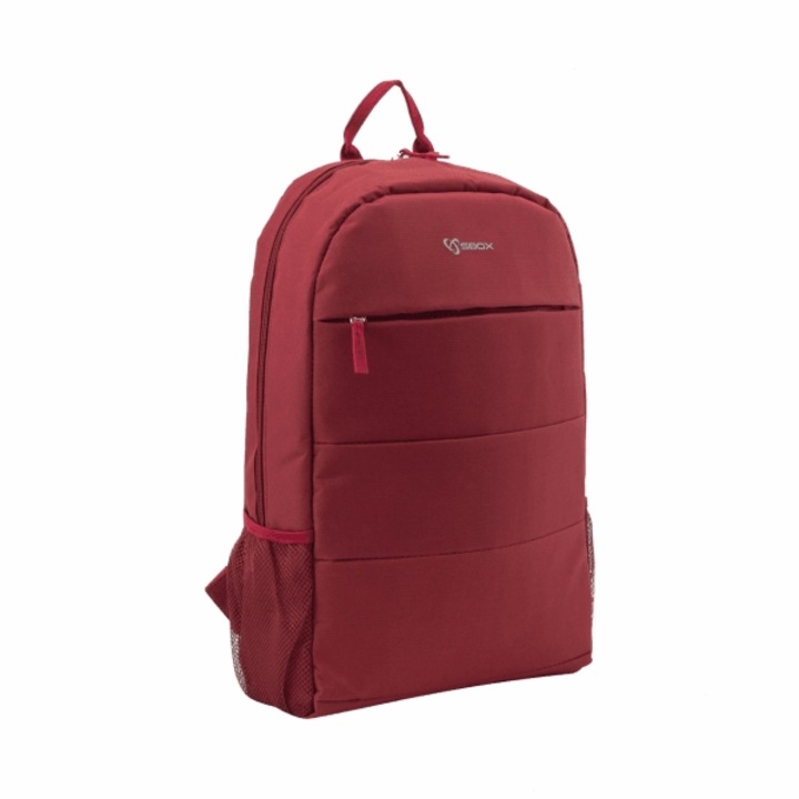 SBOX NSS-19044D laptop hátizsák, 2 rekeszes, bordó, 48x33x12cm