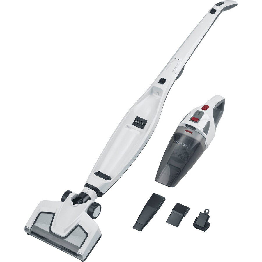 Aspirator vertical Severin HV 7173, 2-in-1, LED, alb/negru, 650ml