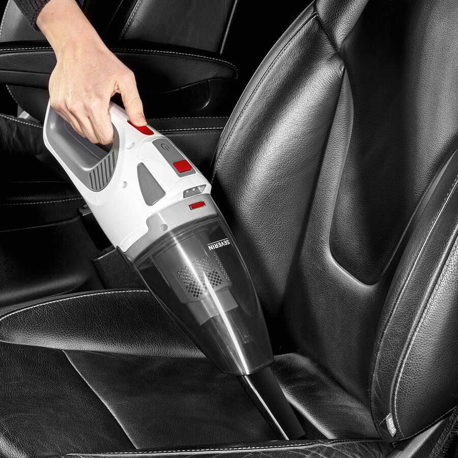 Aspirator vertical Severin HV 7173, 2-in-1, LED, alb/negru, 650ml