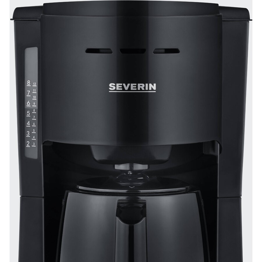 Cafetiera Severin KA 9306, termos, filtru pivotant, negru, 1000W