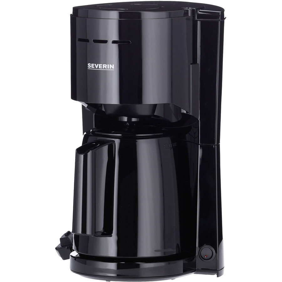 Cafetiera Severin KA 9306, termos, filtru pivotant, negru, 1000W