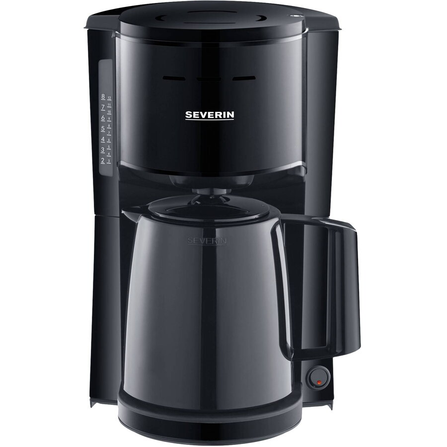 Cafetiera Severin KA 9306, termos, filtru pivotant, negru, 1000W