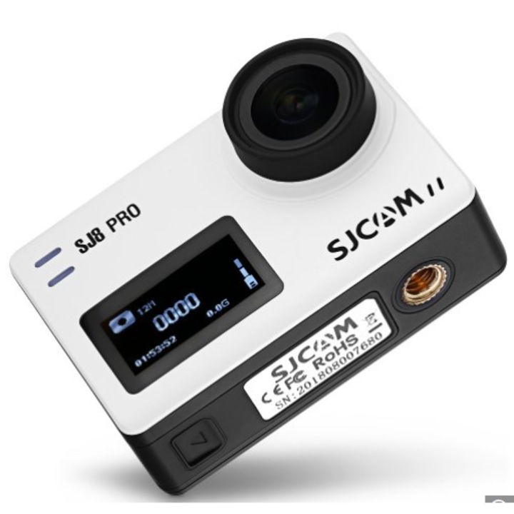 SJCAM SJ8 PRO Alb/Negru, Rezolutie foro 12 MP, Format imagine JPG, Format video MP4