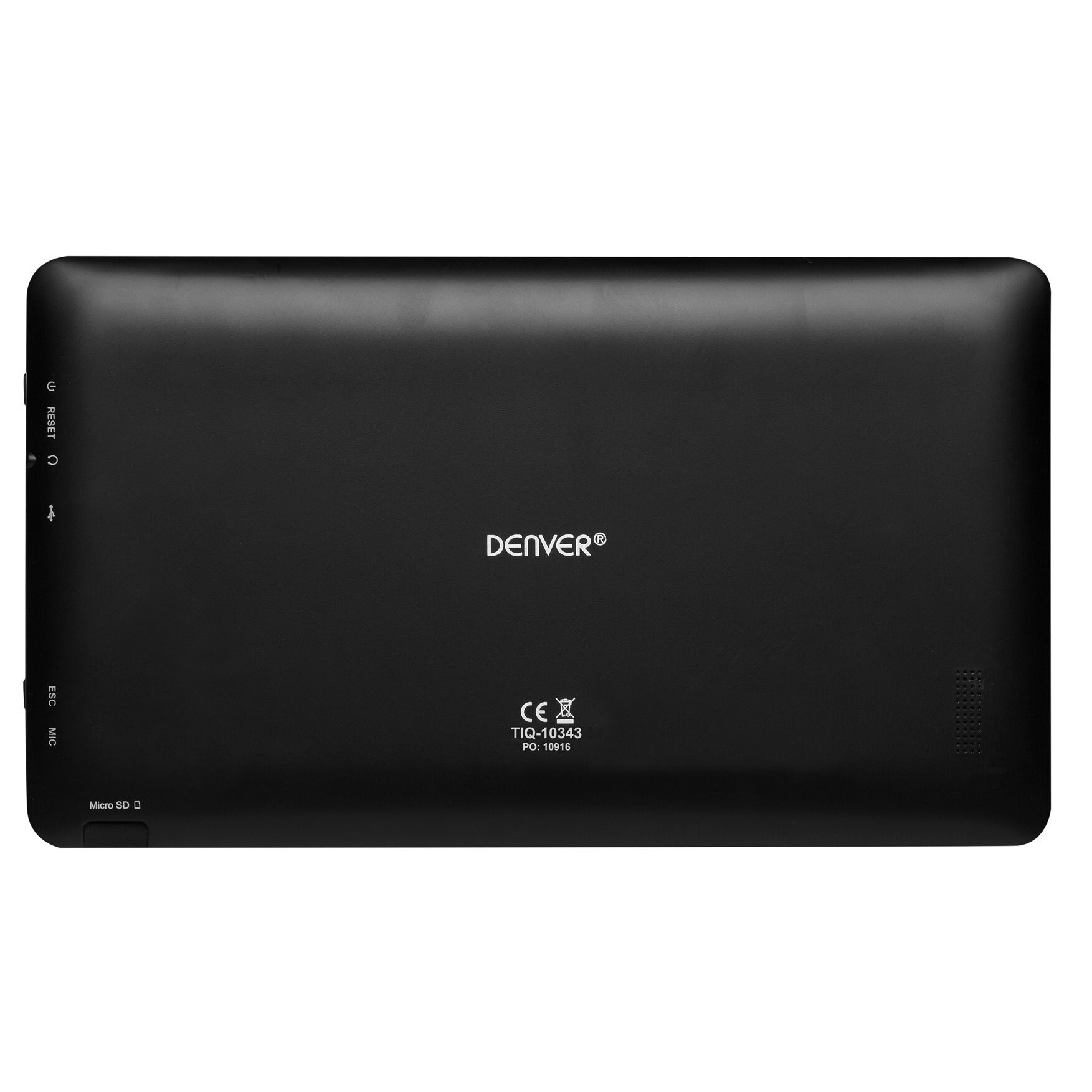 Tableta DENVER TIQ-10394, 10.1", Quad-Core, 32GB, 1GB RAM, Wi-Fi, Android 8.1 Go, Negru