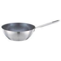 Tigaie antiaderenta wok Fiskars All Steel, otel inoxidabil, Ø 28 cm